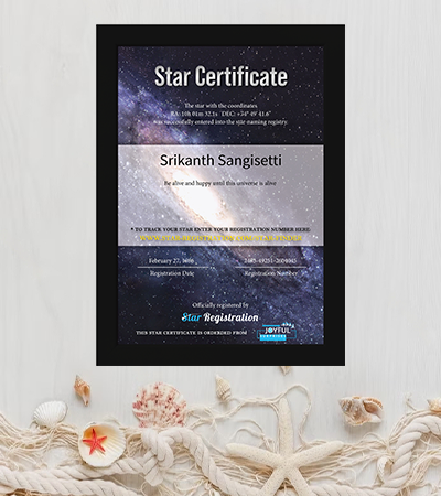 Name a Star with frame